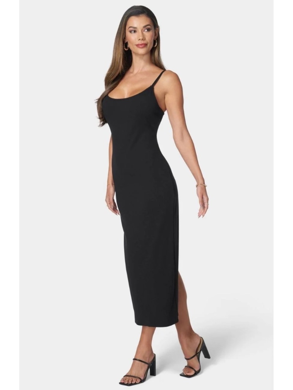 New with tags bebe black bodycon midi dress size S